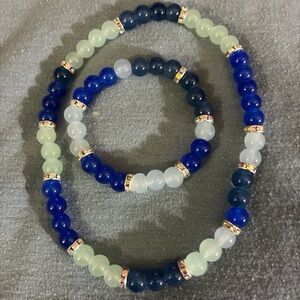 Chic Multicolor Beaded Necklace and Bracelet Set